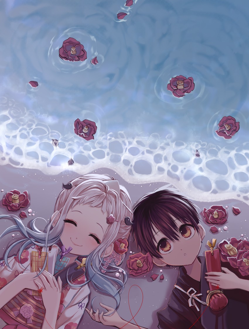 hanako and yashiro nene (jibaku shounen hanako-kun) drawn by shimayaeiko