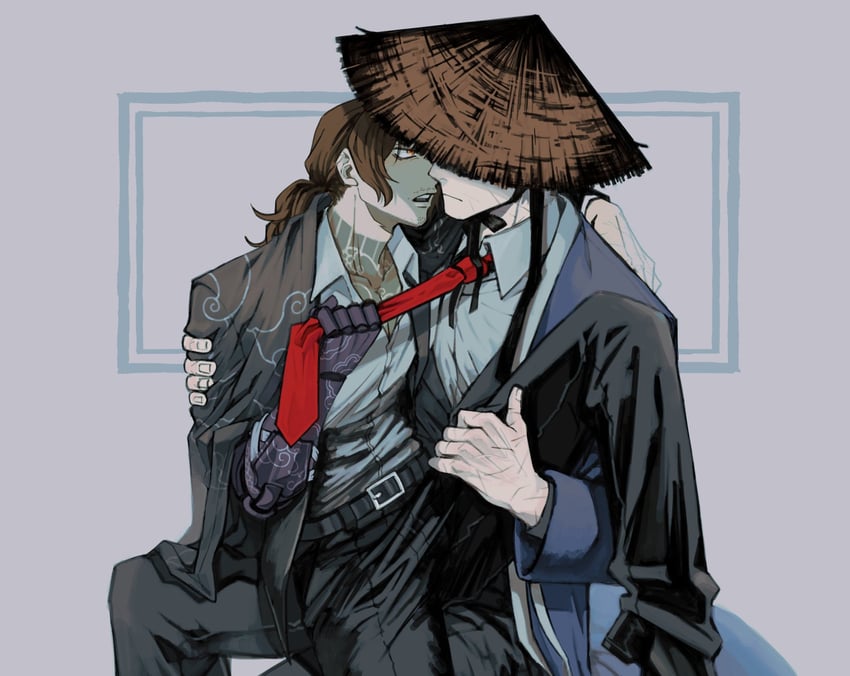 meursault and gregor (project moon and 1 more) drawn by wwowk1jn_wo