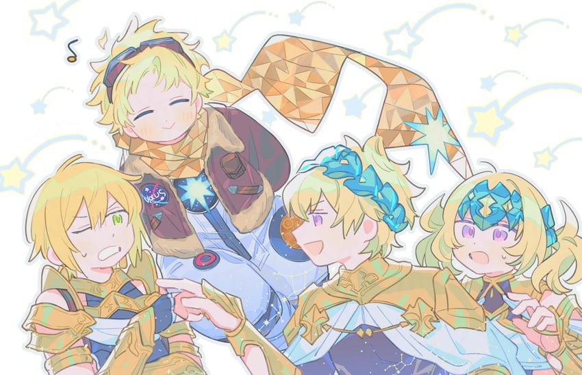 pollux, jason, castor, and voyager (fate and 1 more) drawn by oneroom-disco