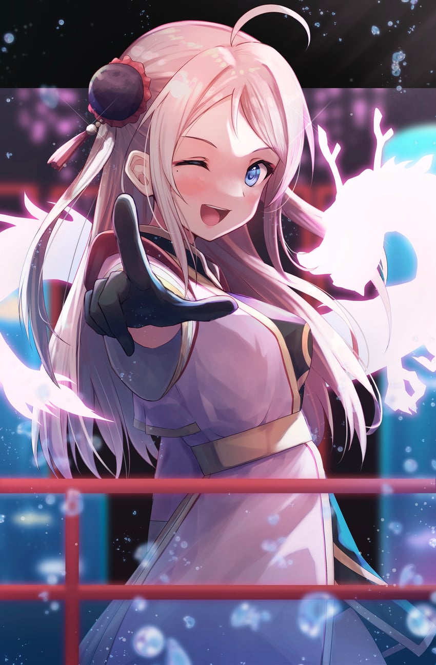 zhong lanzhu (love live! and 1 more) drawn by b.ren