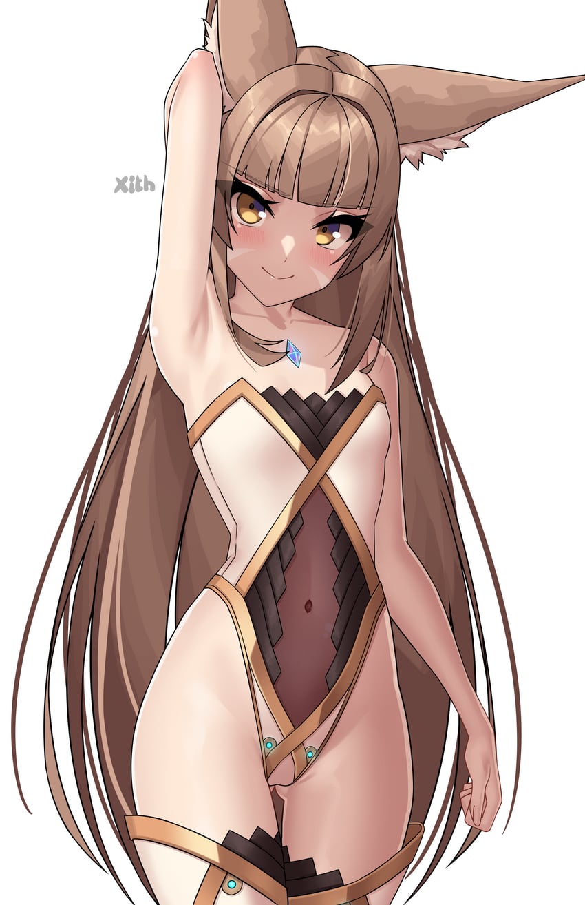 nia (xenoblade chronicles and 1 more) drawn by x_xith_x