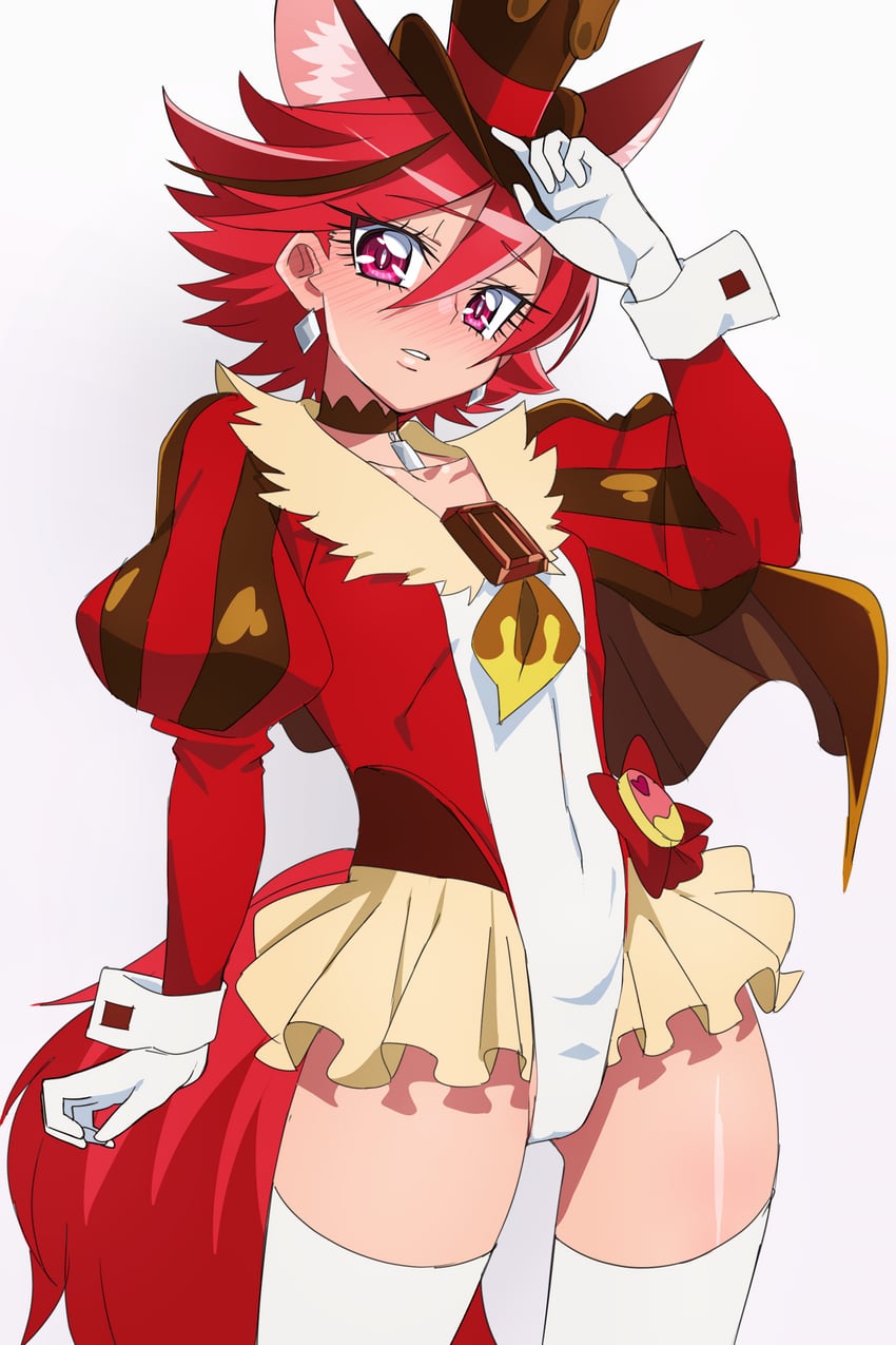 kenjou akira and cure chocolat (precure and 1 more) drawn by oimanji