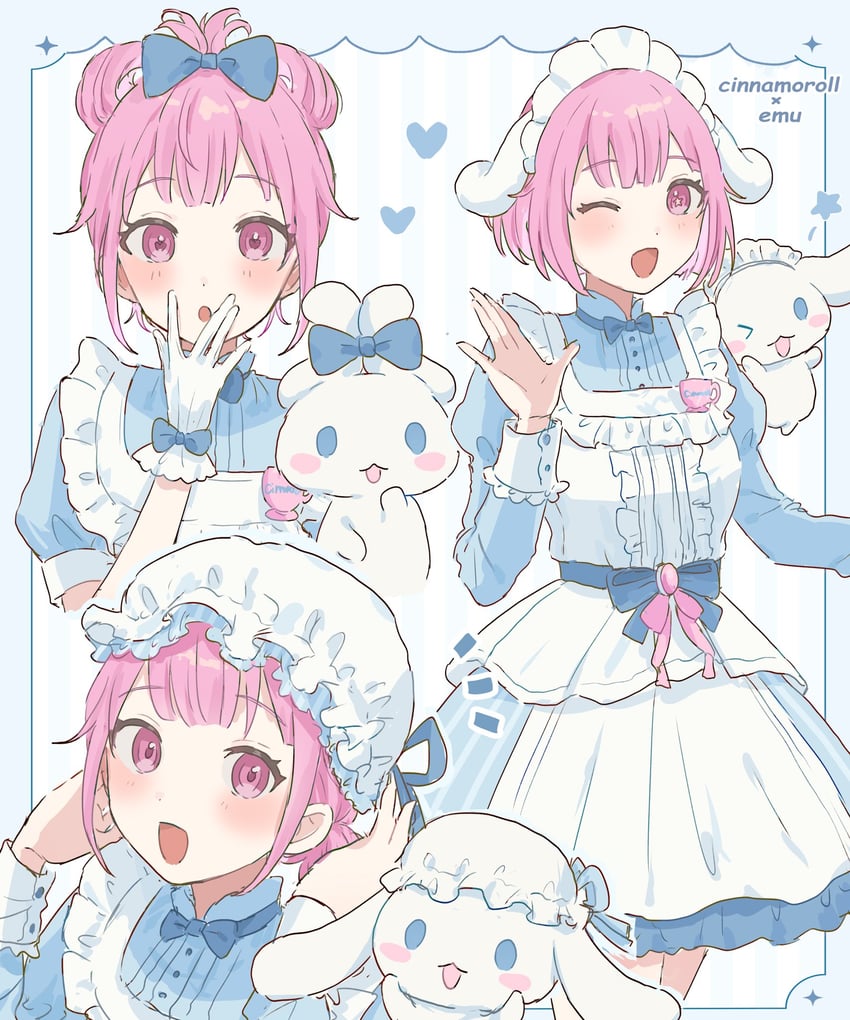 ootori emu and cinnamoroll (project sekai and 2 more) drawn by keseranpasaraa
