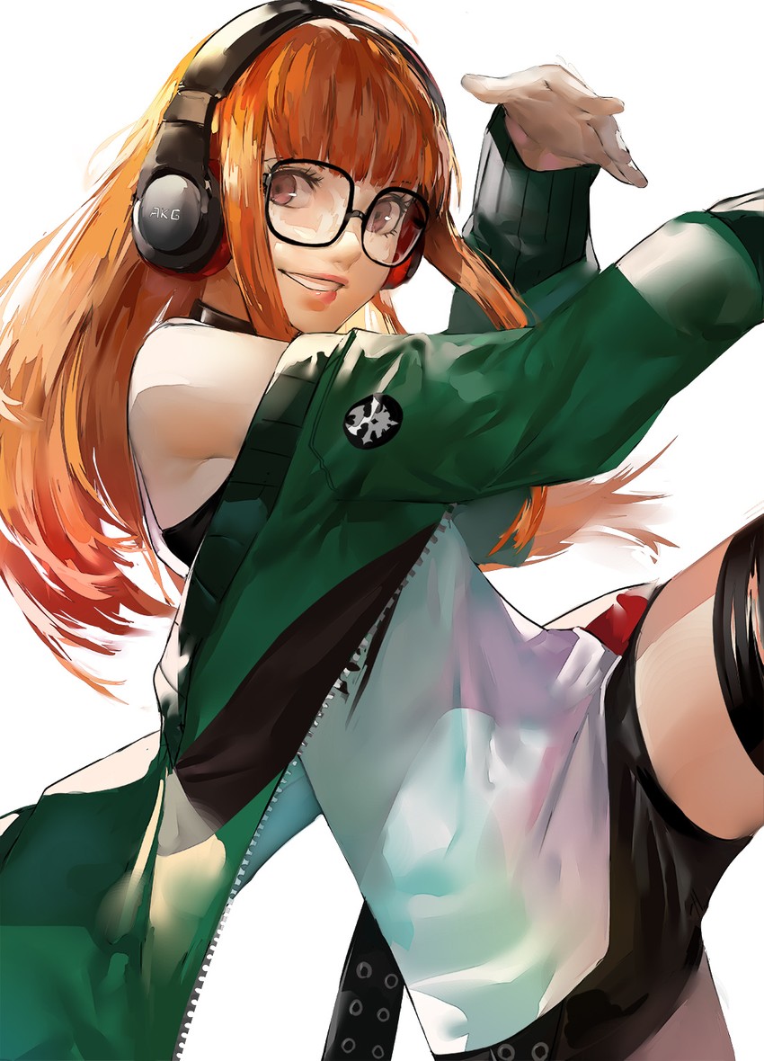 sakura futaba (persona and 3 more) drawn by blazpu