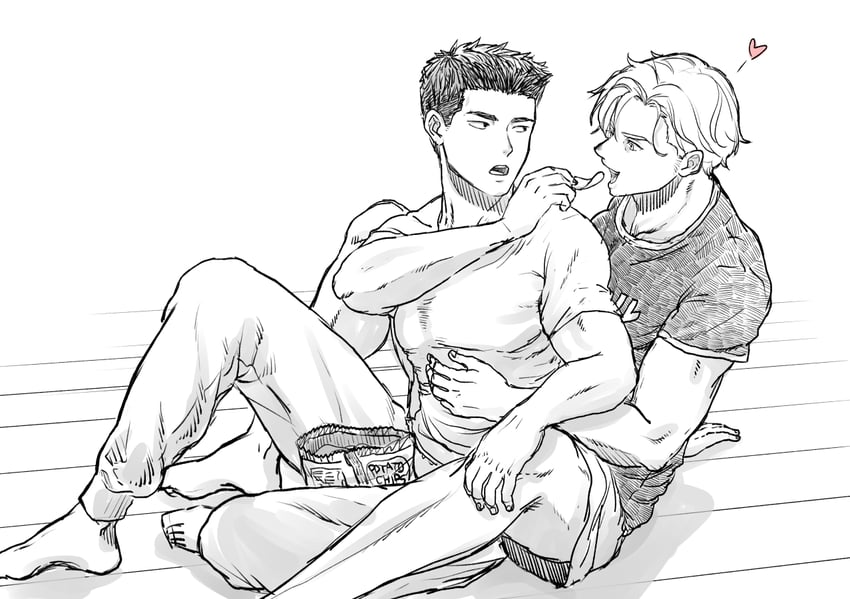 ao isami and lewis smith (yuuki bakuhatsu bang bravern) drawn by matsun_(mathun)