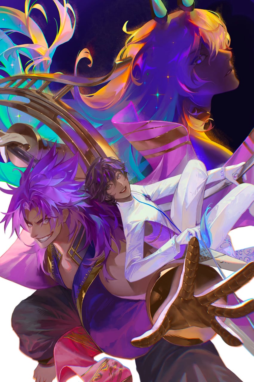 arjuna, arjuna alter, and bhima (fate and 1 more) drawn by daeraeband