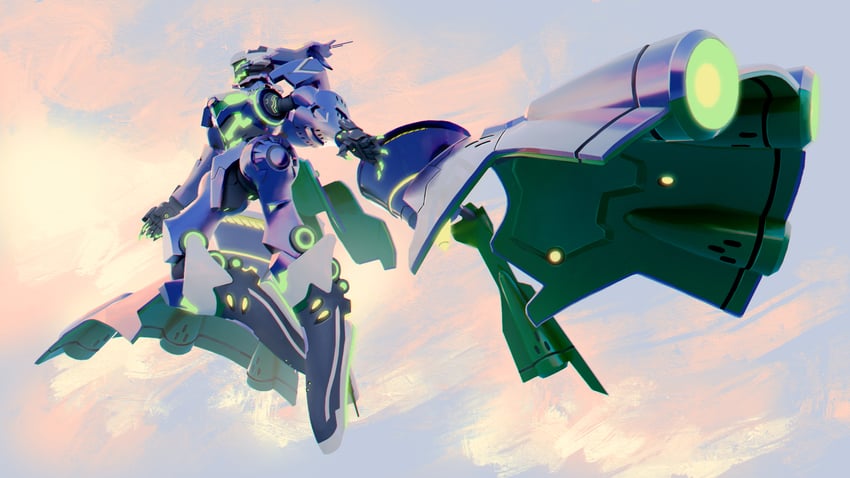 cu-later (hoshi to tsubasa no paradox) drawn by tsutamine_tomori
