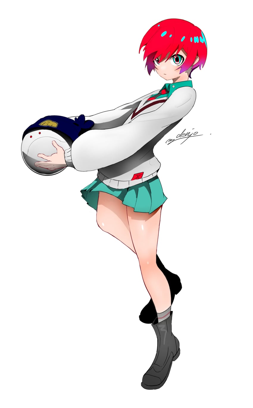 amate yuzuriha and haro (gundam and 1 more) drawn by denjyou23