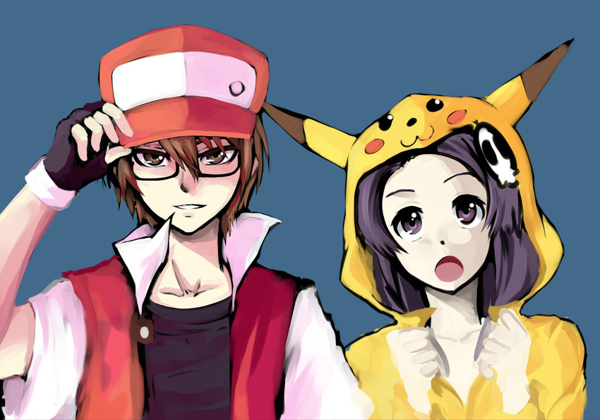 pikachu, red, elysia de lute ima, pixiv red, and katsuragi keima (pokemon and 2 more) drawn by pas_(paxiti)