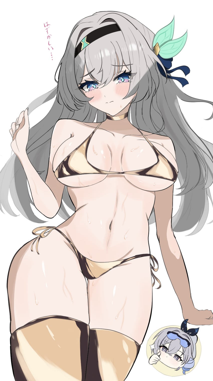 firefly and silver wolf (honkai and 1 more) drawn by nuuuukoame