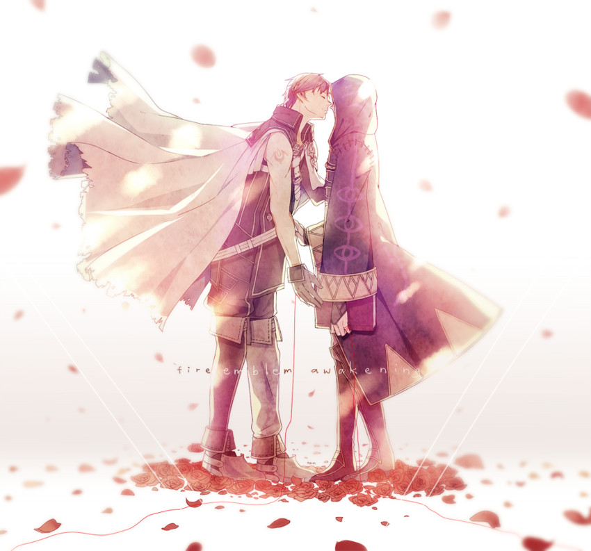 female robin and chrom (fire emblem and 1 more) drawn by pikuri