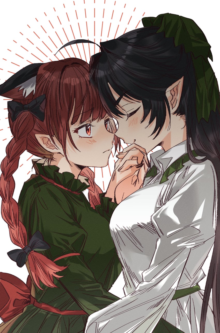 kaenbyou rin and reiuji utsuho (touhou) drawn by grey_nagato