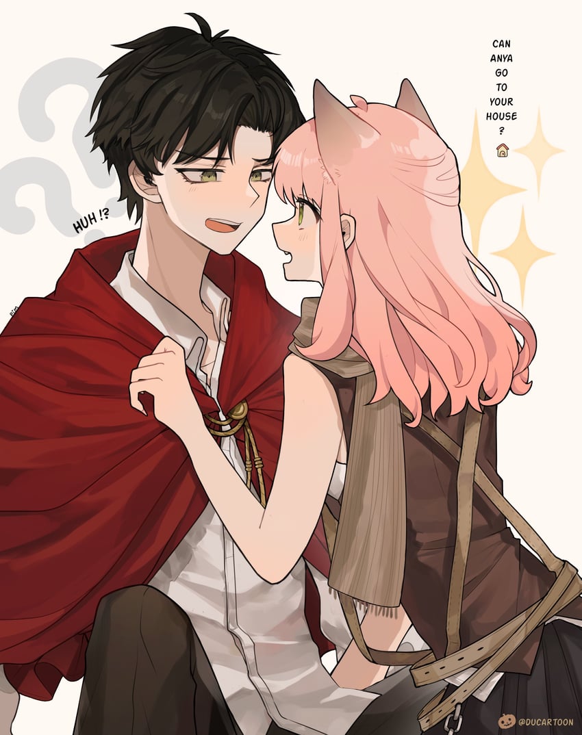 anya and damian desmond (spy x family) drawn by ducartoon