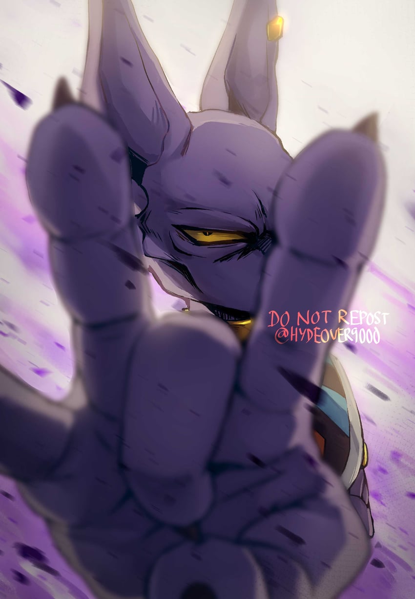 beerus (dragon ball and 1 more) drawn by hydeover9000