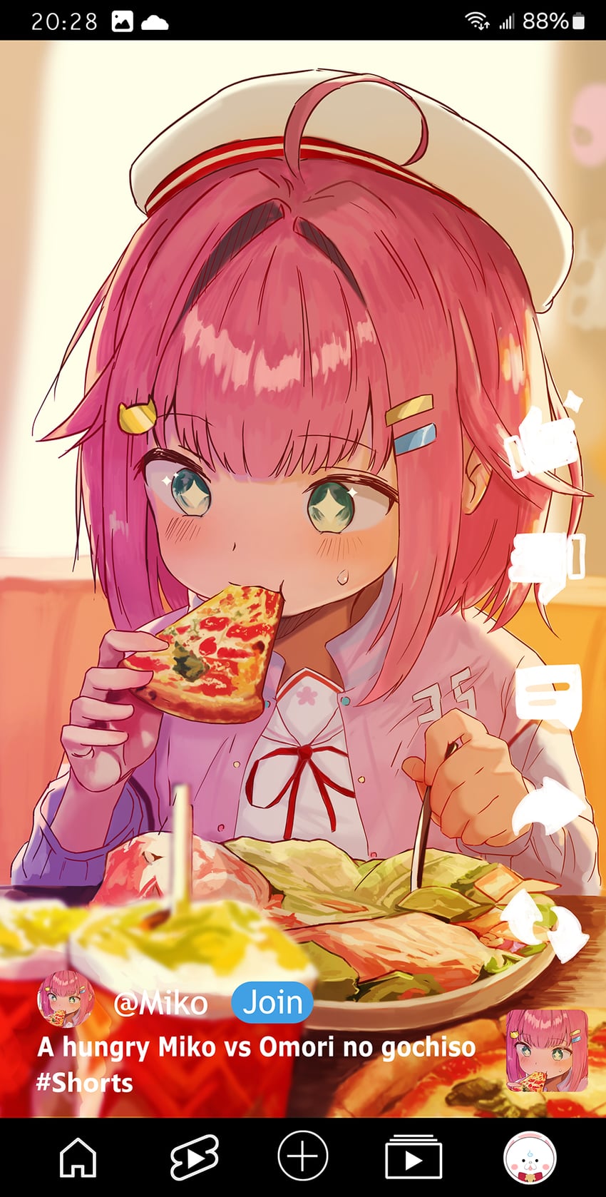 sakura miko and 35p (hololive and 1 more) drawn by mochi0802