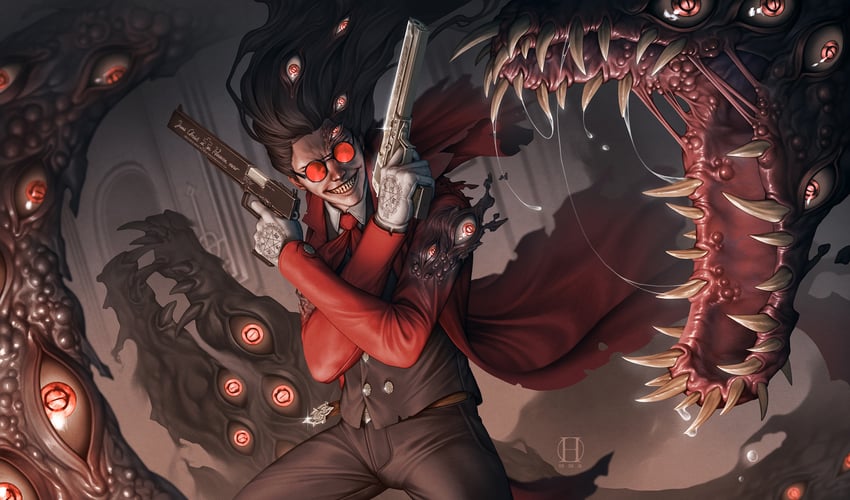 alucard (hellsing) drawn by hinchel_or