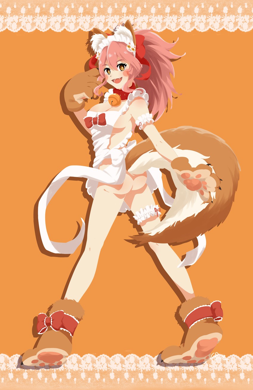 tamamo and tamamo cat (fate and 1 more) drawn by rantyouka