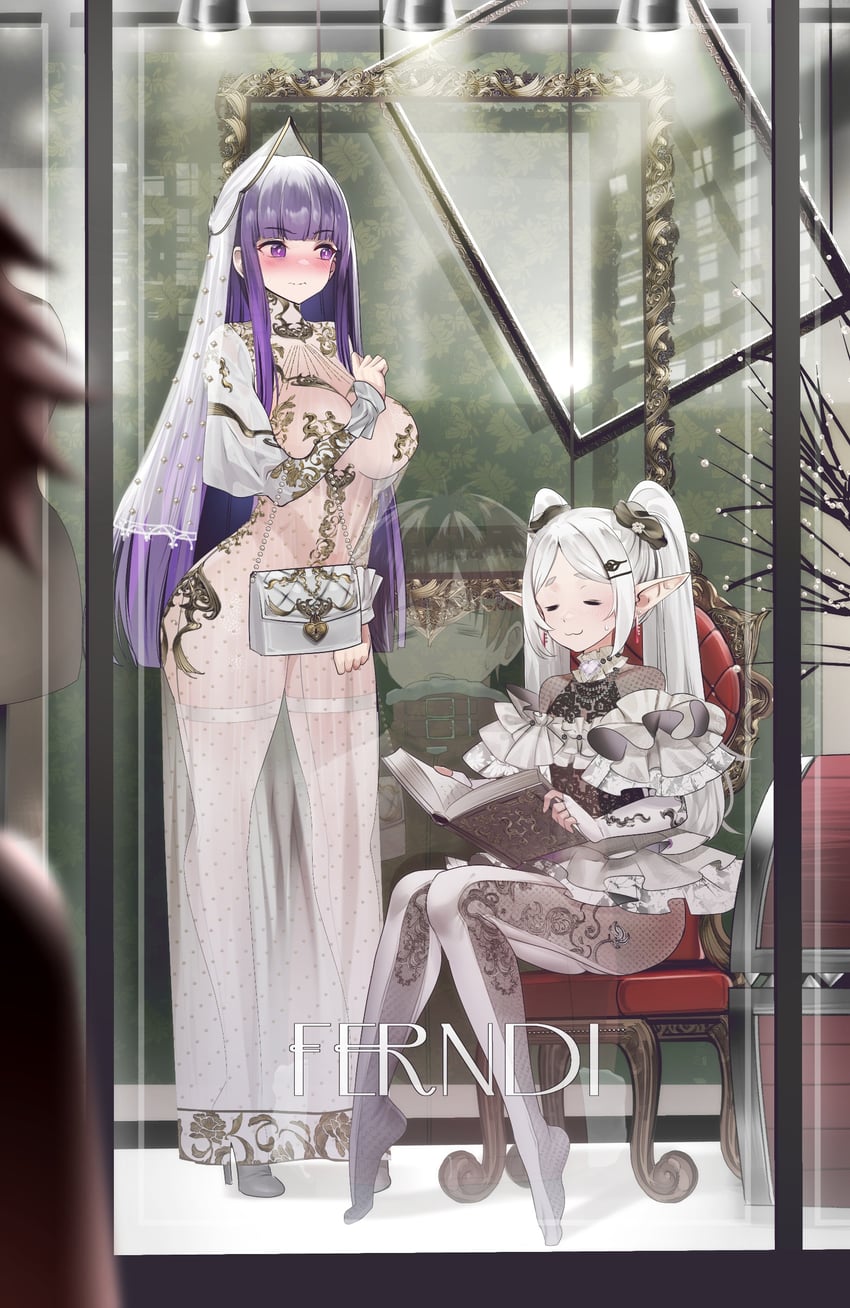 frieren, fern, and stark (sousou no frieren) drawn by teddypocky