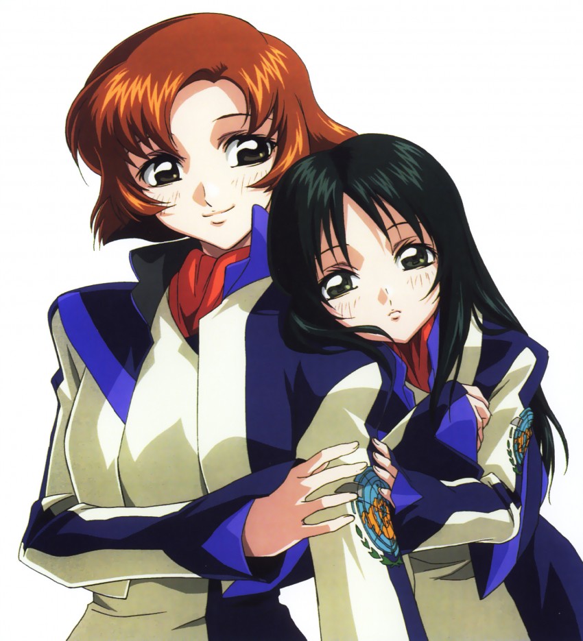 toomi maya and minashiro tsubaki (soukyuu no fafner) drawn by hirai_hisashi