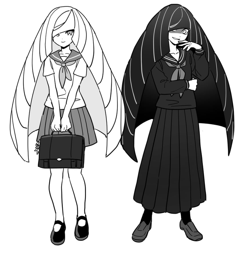 lusamine (pokemon and 1 more) drawn by dede_(qwea_00000)