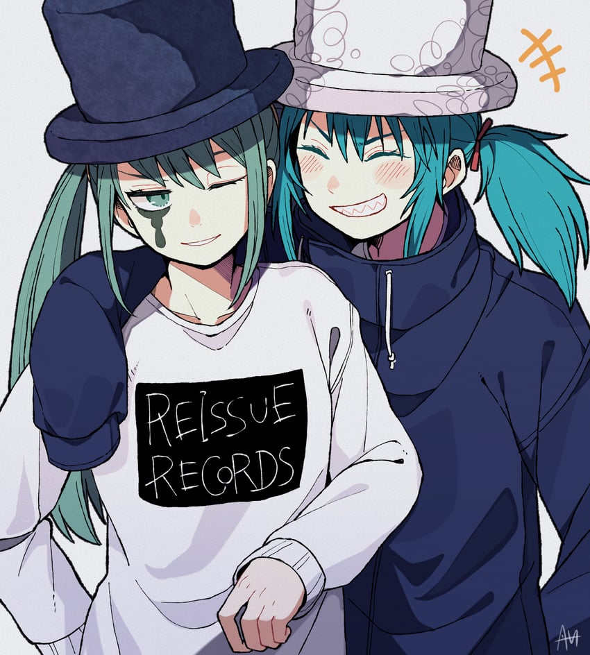 hatsune miku (vocaloid and 1 more) drawn by sato_(r017xts117)