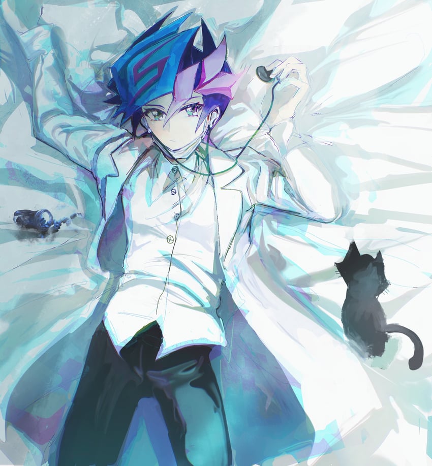 fujiki yusaku (yu-gi-oh! and 1 more) drawn by screen0624