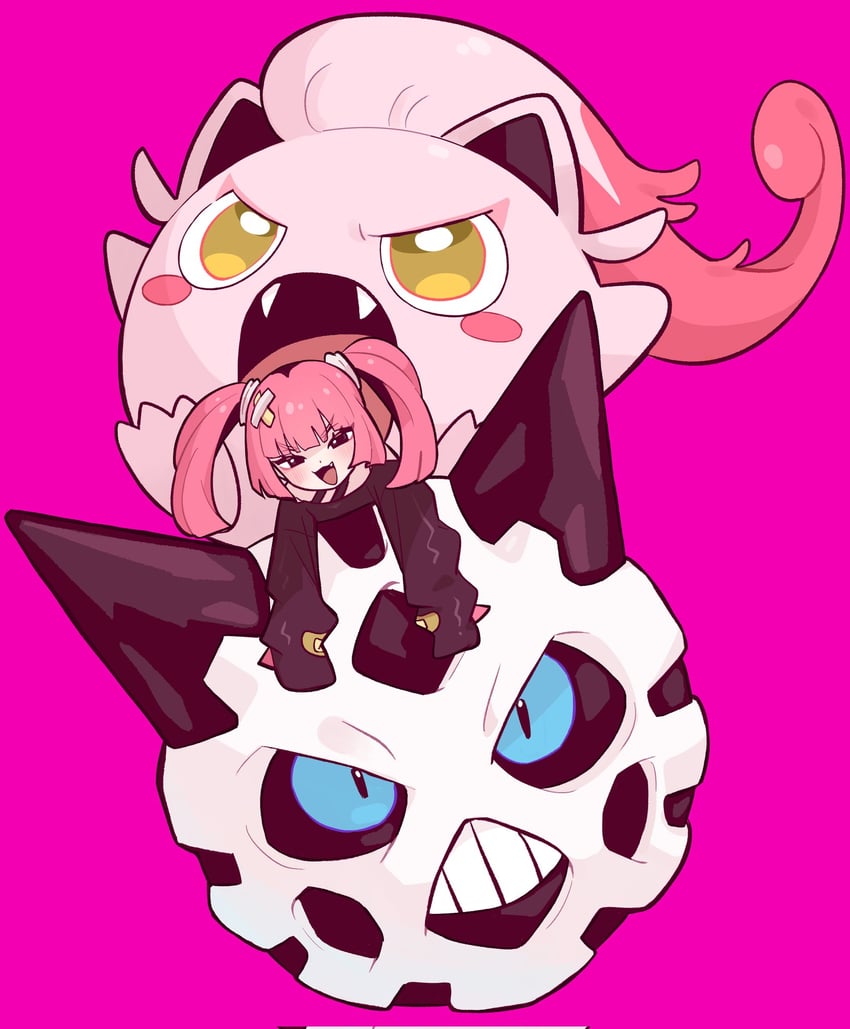coral, glalie, and scream tail (pokemon and 1 more) drawn by onigiri_umasio