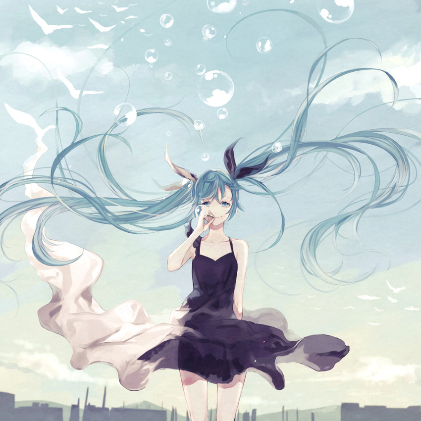 hatsune miku (vocaloid) drawn by vient