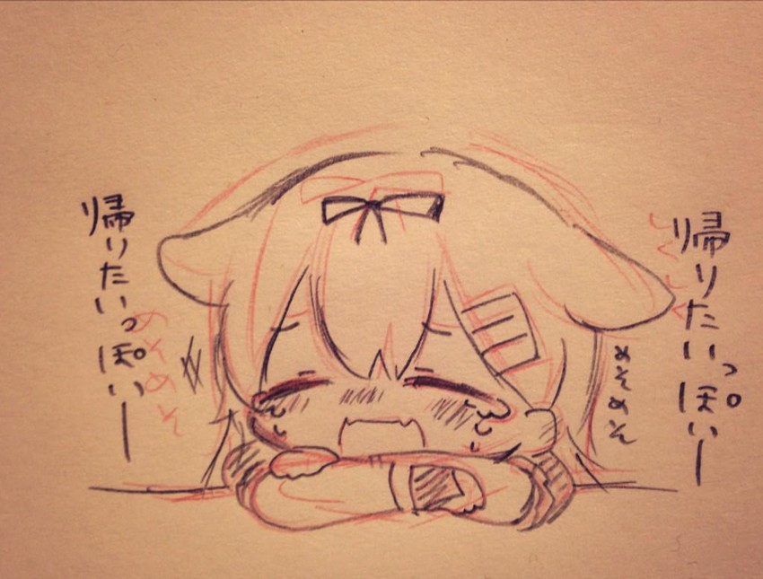 yuudachi and yuudachi kai ni (kantai collection) drawn by jako_(jakoo21)