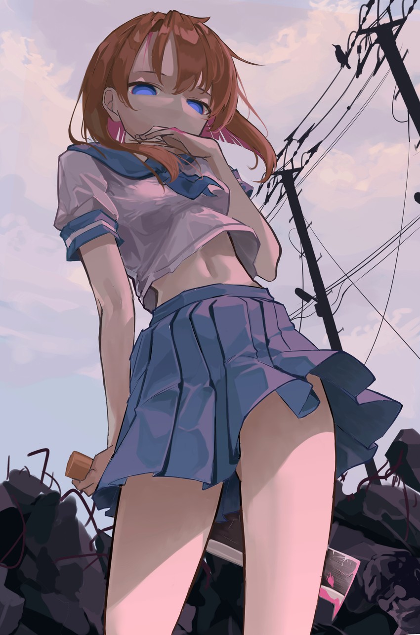 ryuuguu rena (higurashi no naku koro ni) drawn by rerendi