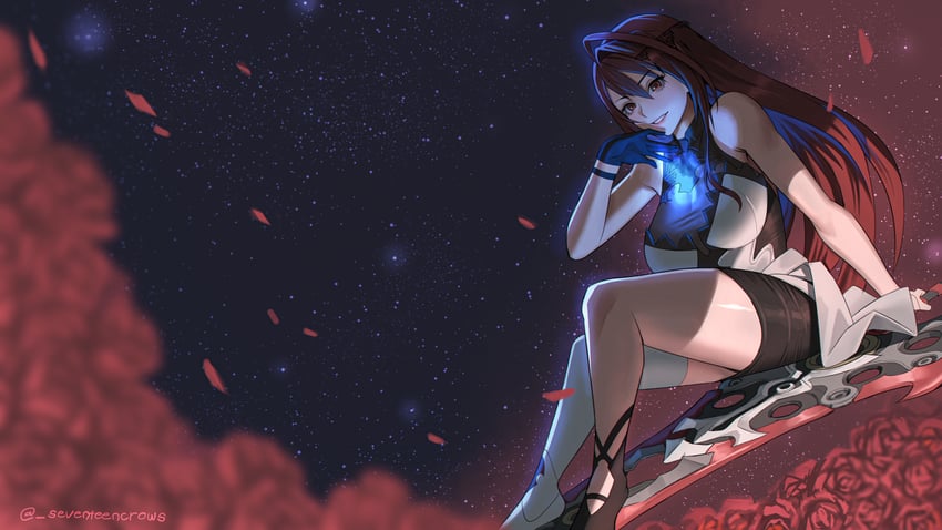 elizabeth rose bloodflame (hololive and 1 more) drawn by seventeencrows