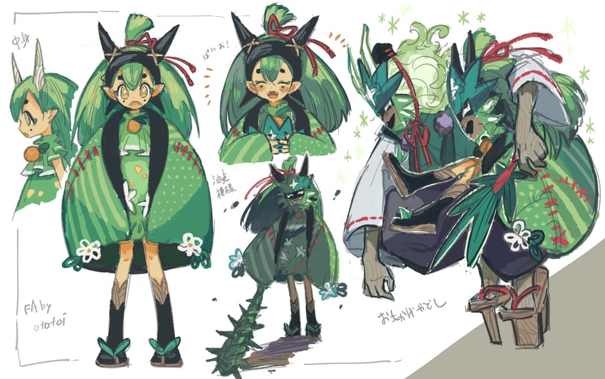 ogerpon (pokemon and 1 more) drawn by ototoi_(eevees813)