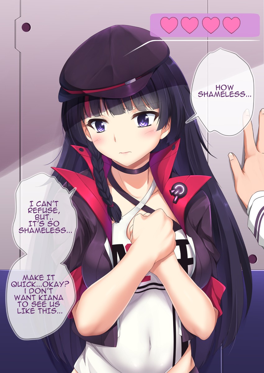 raiden mei and captain (honkai and 1 more) drawn by sheita