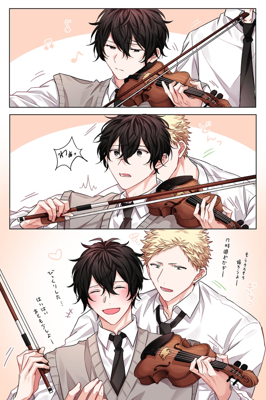 murata ugetsu and kaji akihiko (given) drawn by pinoli_(pinoli66)