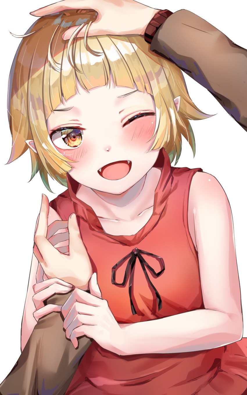 oshino shinobu and araragi koyomi (monogatari) drawn by yuunamida_uyu