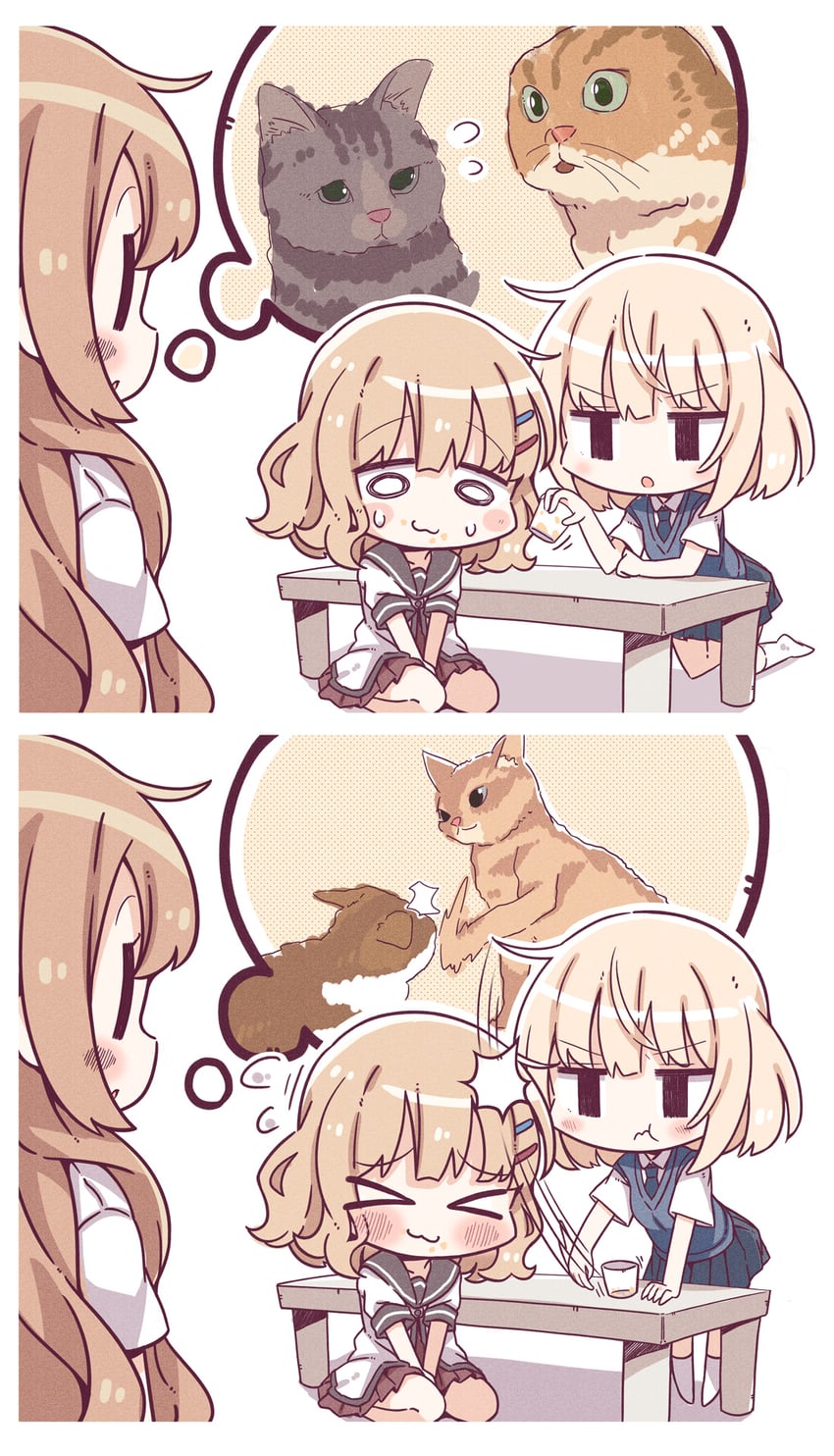 oomuro sakurako, oomuro hanako, and oomuro nadeshiko (yuruyuri and 1 more) drawn by takahero