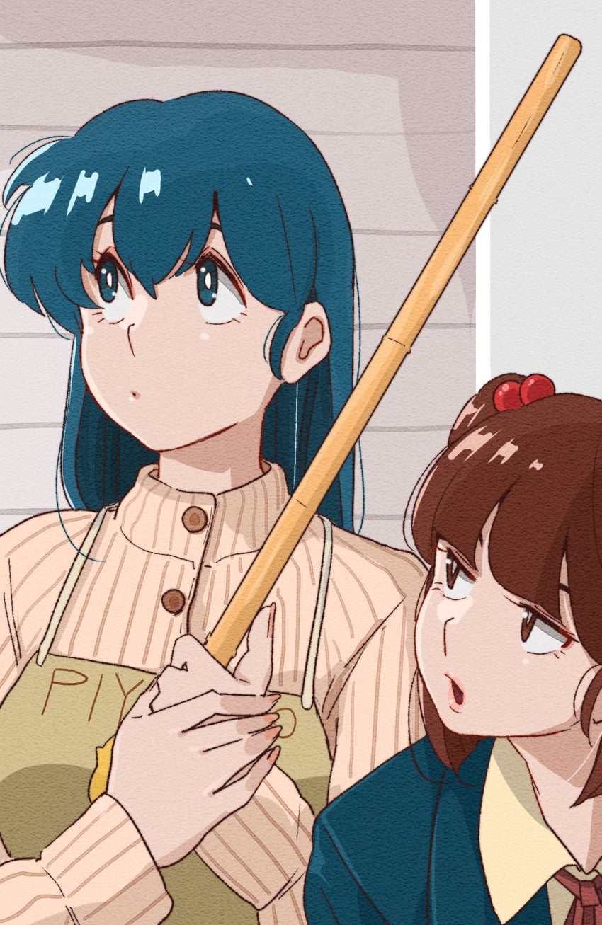 otonashi kyouko and yagami ibuki (maison ikkoku) drawn by poppowerhearts
