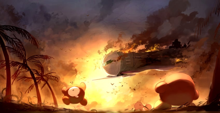 waddle dee and waddle doo (kirby and 1 more) drawn by shiburingaru