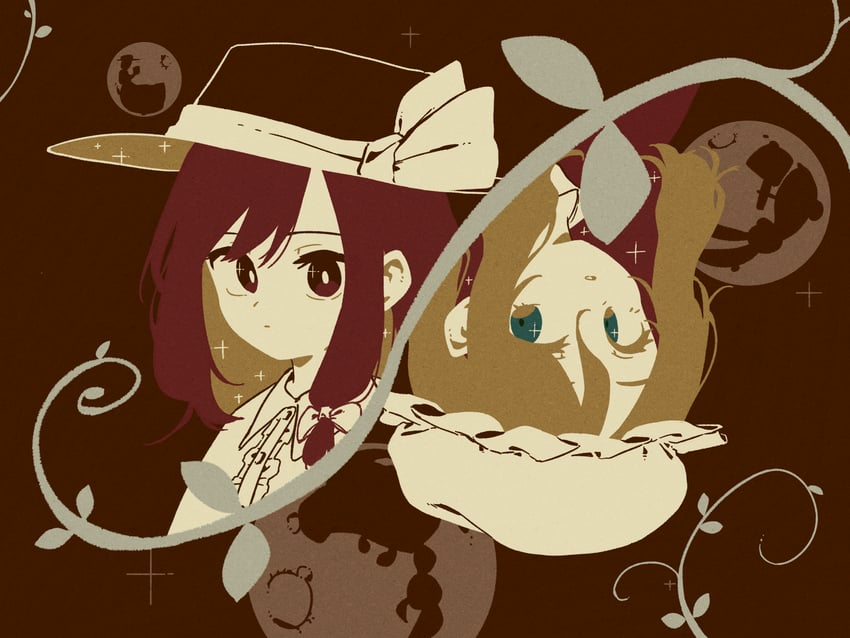 usami renko and maribel hearn (touhou) drawn by nama_udon