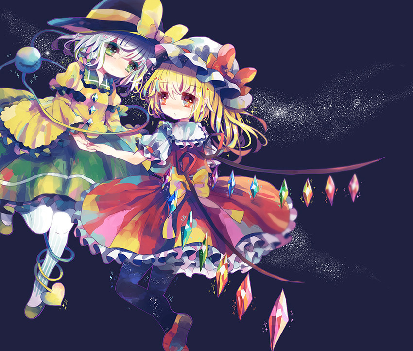flandre scarlet and komeiji koishi (touhou) drawn by hiyuu_(hiyualice)