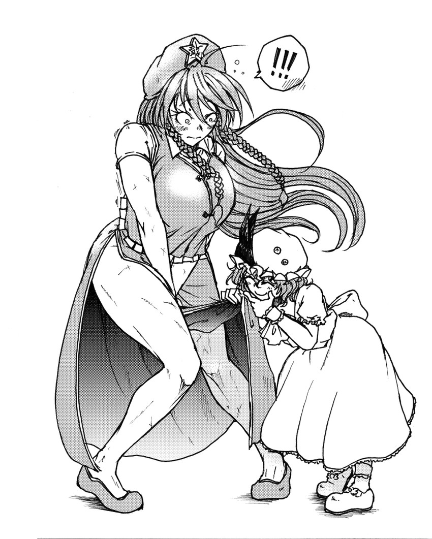 remilia scarlet and hong meiling (touhou) drawn by koyubi_(littlefinger1988)