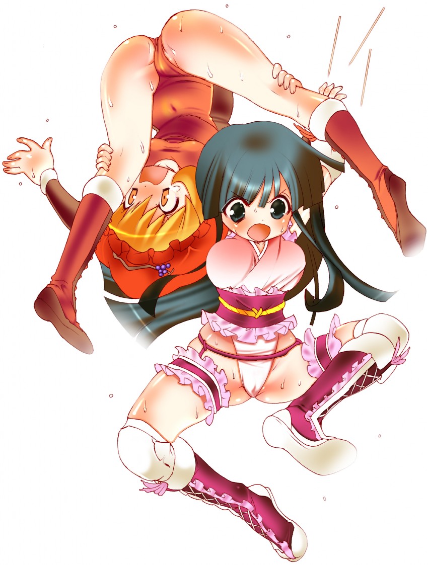 houraisan kaguya and aki minoriko (touhou and 1 more) drawn by dei_shirou