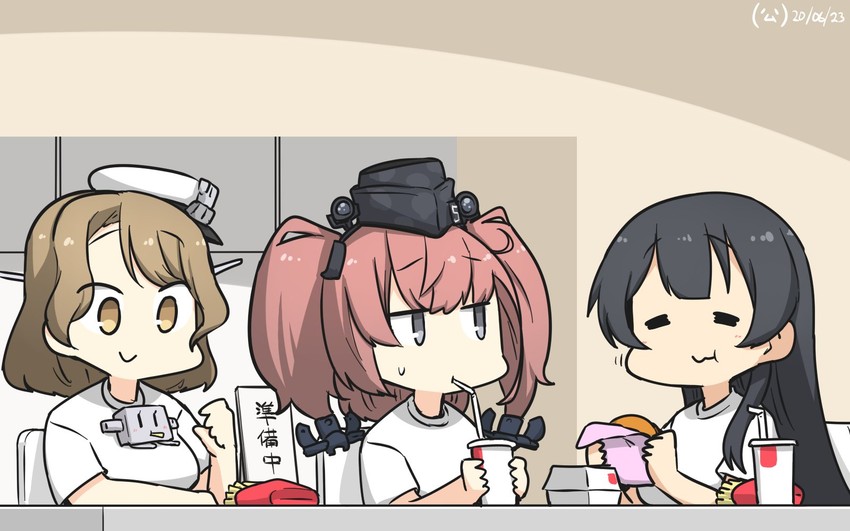 atlanta, agano, and houston (kantai collection and 1 more) drawn by hamu_koutarou