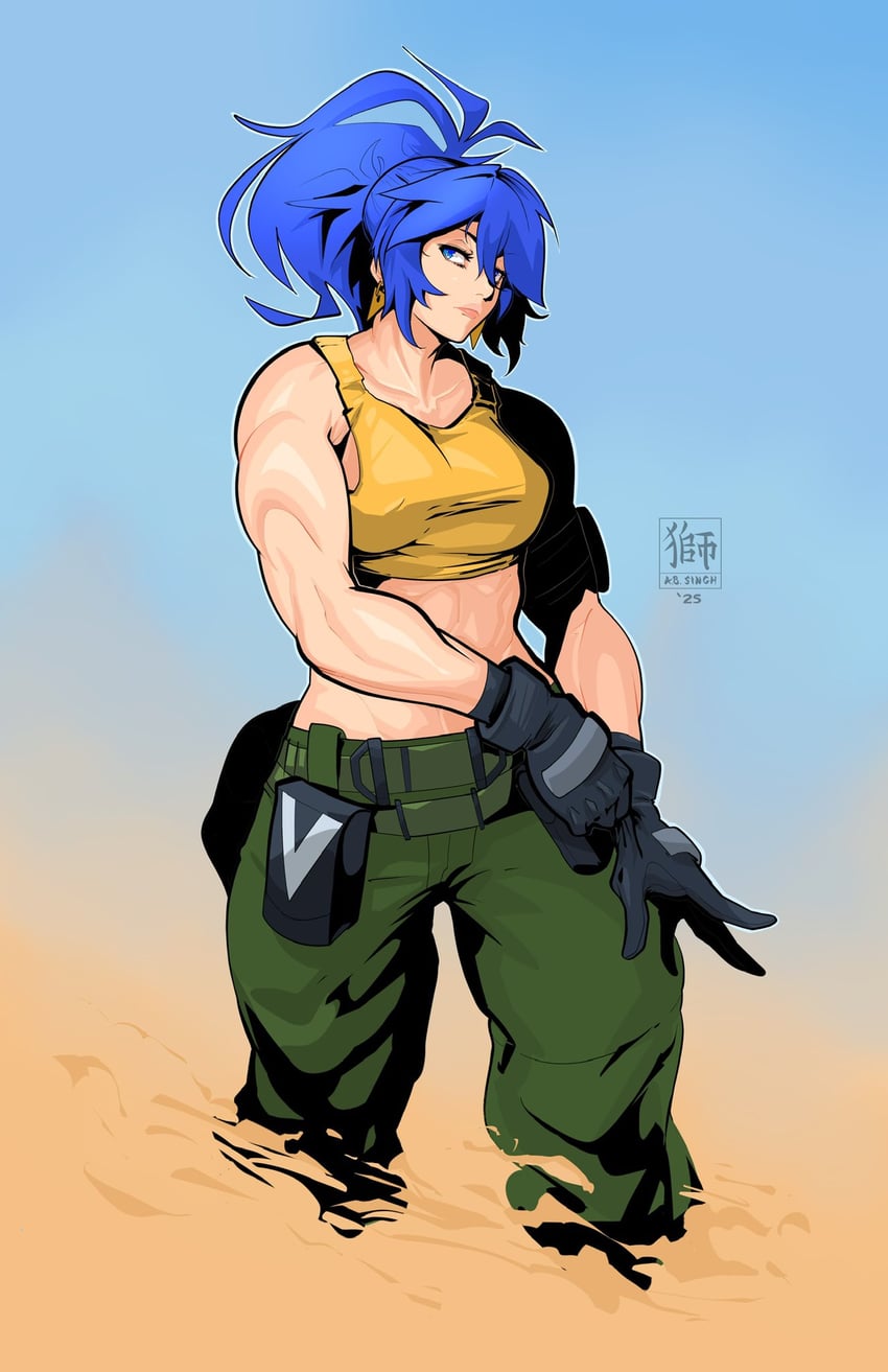 leona heidern (the king of fighters and 1 more) drawn by a.b.singh