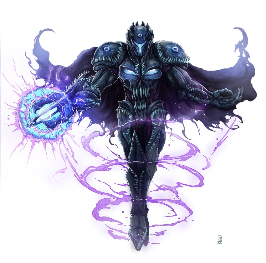 dark samus (super smash bros. and 2 more) drawn by ricardomango