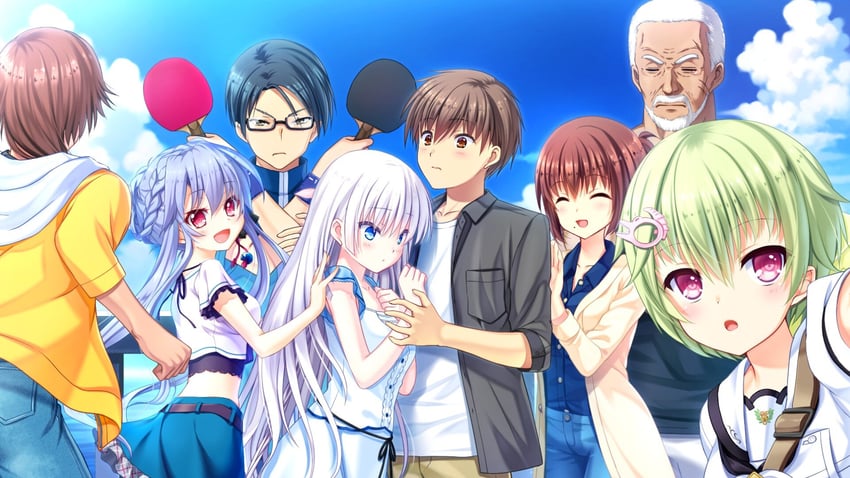naruse shiroha, sorakado ao, takahara hairi, nomura miki, mitani ryouichi, and 3 more (summer pockets)