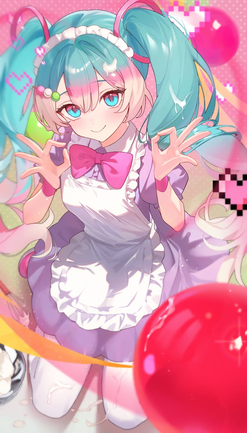 hatsune miku (vocaloid and 1 more) drawn by dust_(mth)