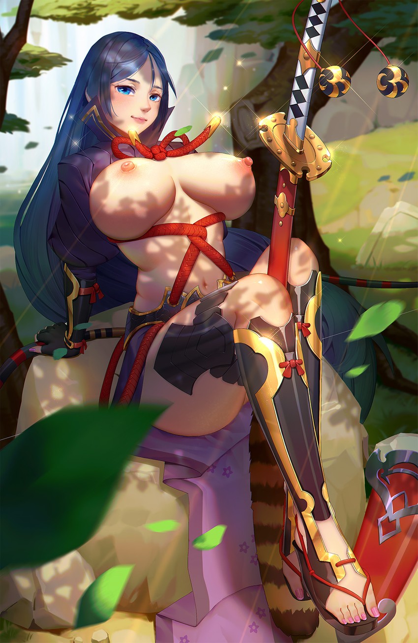 minamoto no raikou (fate and 1 more) drawn by baschyf