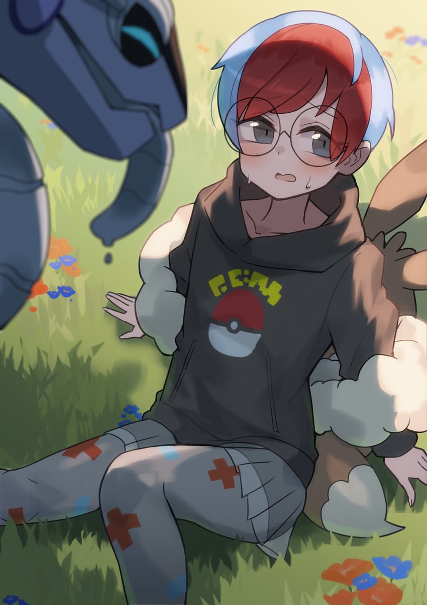 penny and miraidon (pokemon and 1 more) drawn by katsu_(katsupainter)