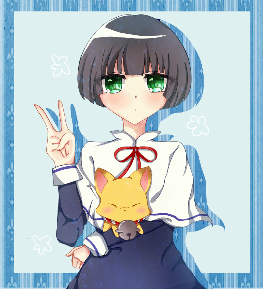 kokkuri-san and ichimatsu kohina (gugure! kokkuri-san) drawn by harukano